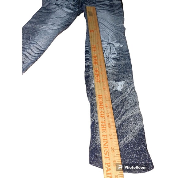 Women's Chuns Plamtree Blue Stretch Leggings Jeggings Soft Lightweight One Size - Picture 5 of 8